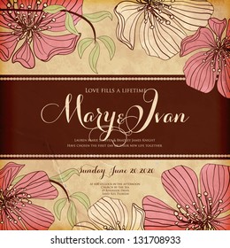 Wedding invitation card