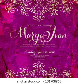 Wedding invitation card