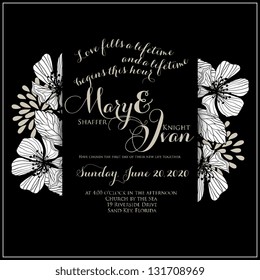 Wedding invitation card