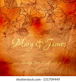 Wedding invitation card