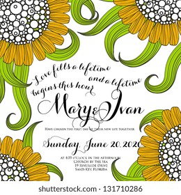 Wedding invitation card