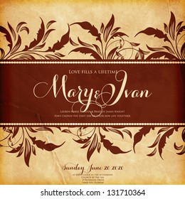 Wedding invitation card