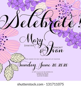 Wedding invitation card