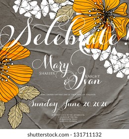 Wedding invitation card