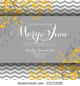 Wedding invitation card
