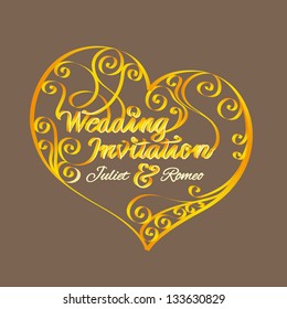 Wedding invitation card