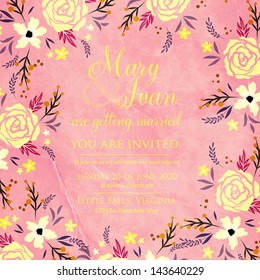 Wedding invitation card