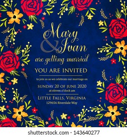 Wedding invitation card