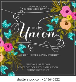 Wedding invitation card