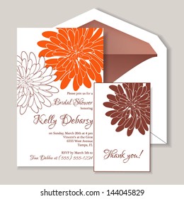 Wedding invitation card