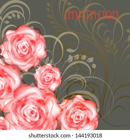 Wedding invitation card