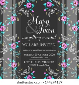 Wedding invitation card