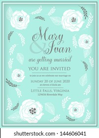 Wedding invitation card