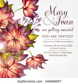 Wedding invitation card