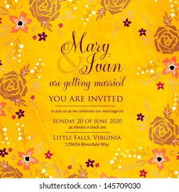 Wedding invitation card