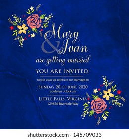 Wedding invitation card