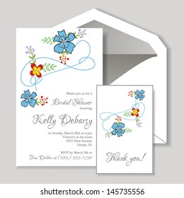 Wedding invitation card