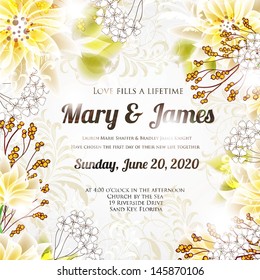 Wedding invitation card