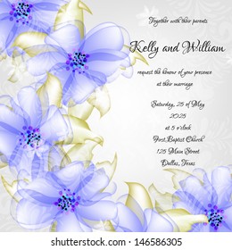Wedding invitation card