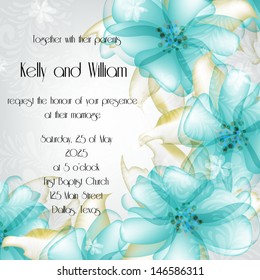 Wedding invitation card