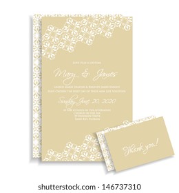 Wedding invitation card