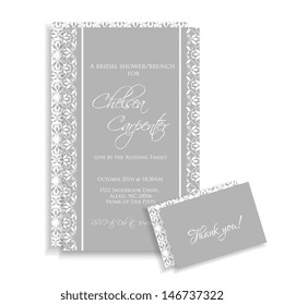 Wedding invitation card