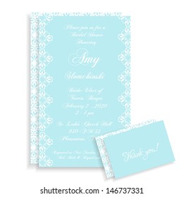 Wedding invitation card