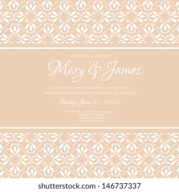 Wedding invitation card