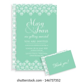 Wedding invitation card