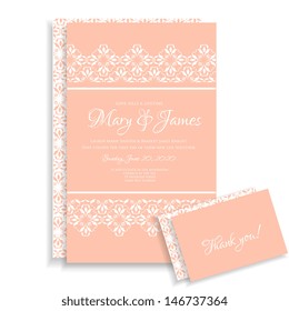 Wedding invitation card