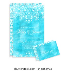 Wedding invitation card