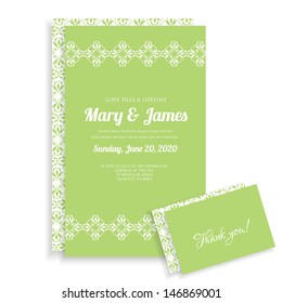 Wedding invitation card