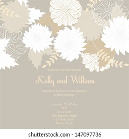 Wedding invitation card