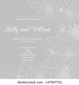 Wedding invitation card