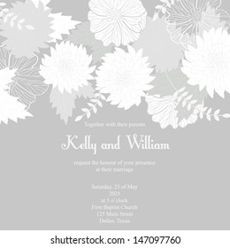 Wedding invitation card