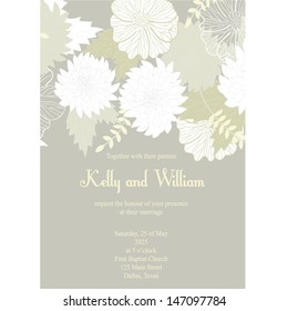 Wedding invitation card