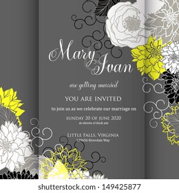 Wedding invitation card