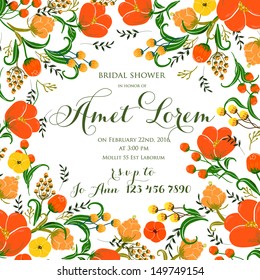 Wedding invitation card
