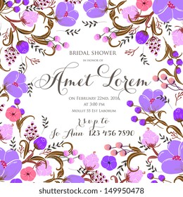 Wedding invitation card