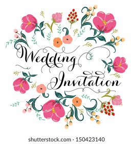 Wedding invitation card