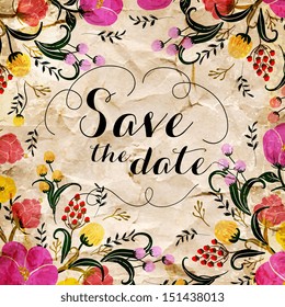 Wedding invitation card