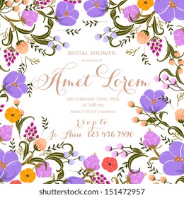 Wedding invitation card