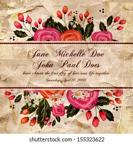 Wedding invitation card
