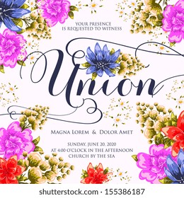 Wedding invitation card