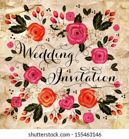 Wedding invitation card