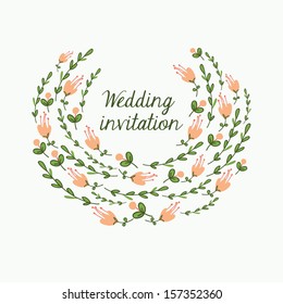 Wedding invitation card