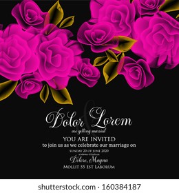 Wedding invitation card