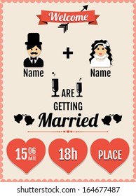 Wedding invitation card