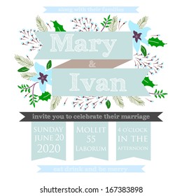 Wedding invitation card