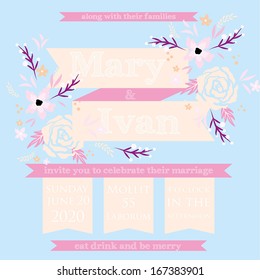 Wedding invitation card